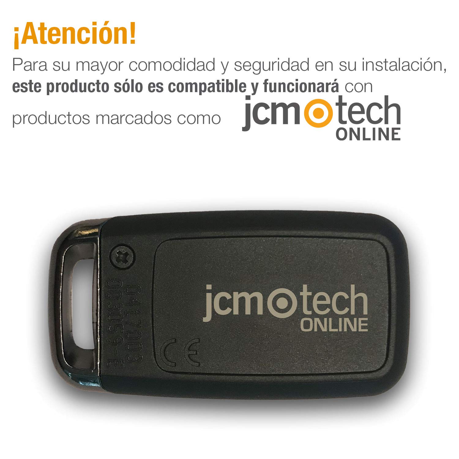 JCM Tech - Conjunto 2 emisores y Receptor Mini BASE 2 MUV - Control de acceso autónomo - Control de acceso para puertas - Código variable con alta seguridad - Kit de Cerradura Inteligente