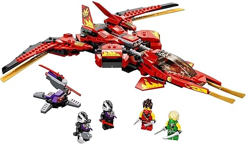 Miniatura 4 de LEGO NINJAGO Legacy Kai Fighter 71704 – Juego de construcción para niños con figuras de acción Ninja, (513 piezas)