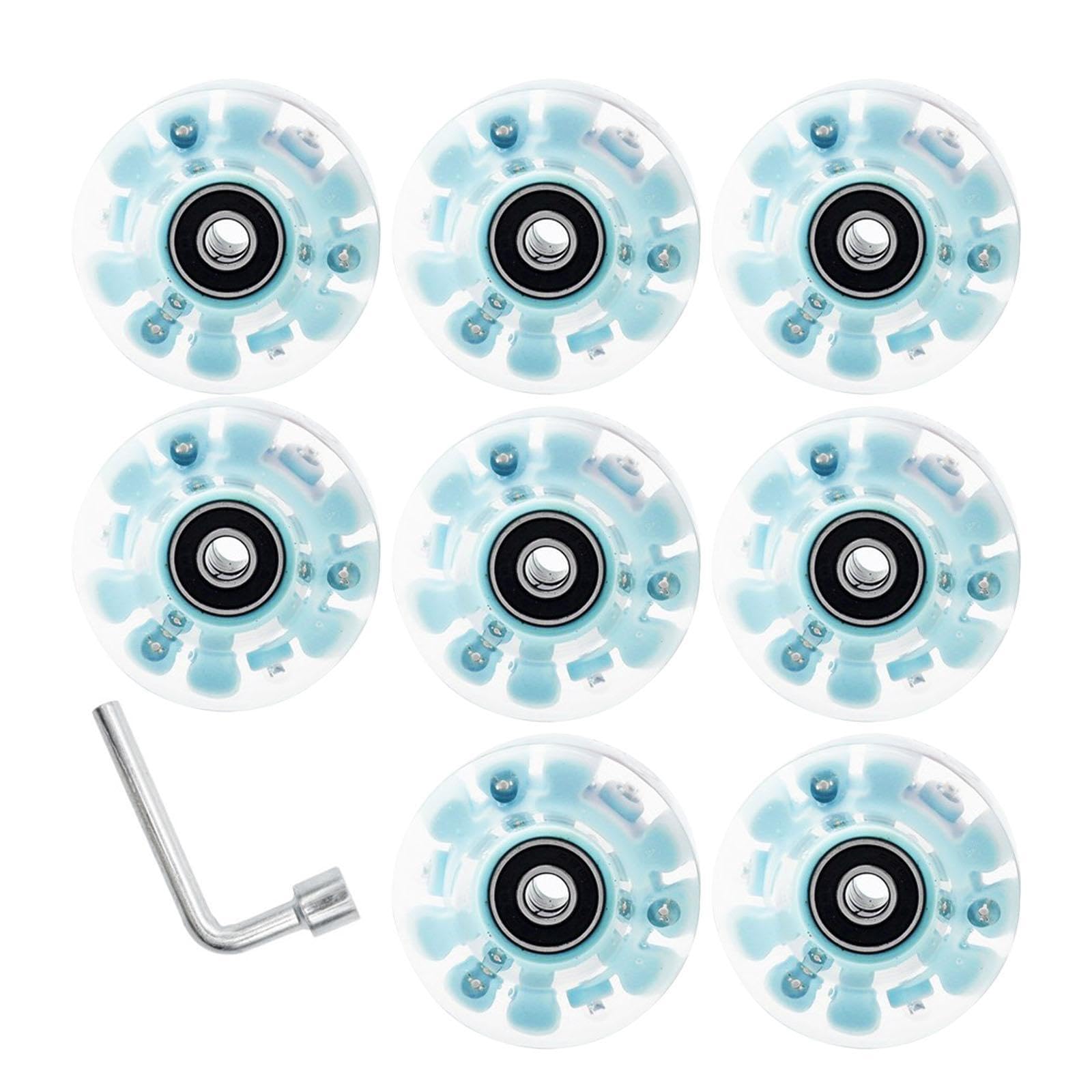Las Ruedas Luminosas para patineta de,Azul,Diámetro 58 mm