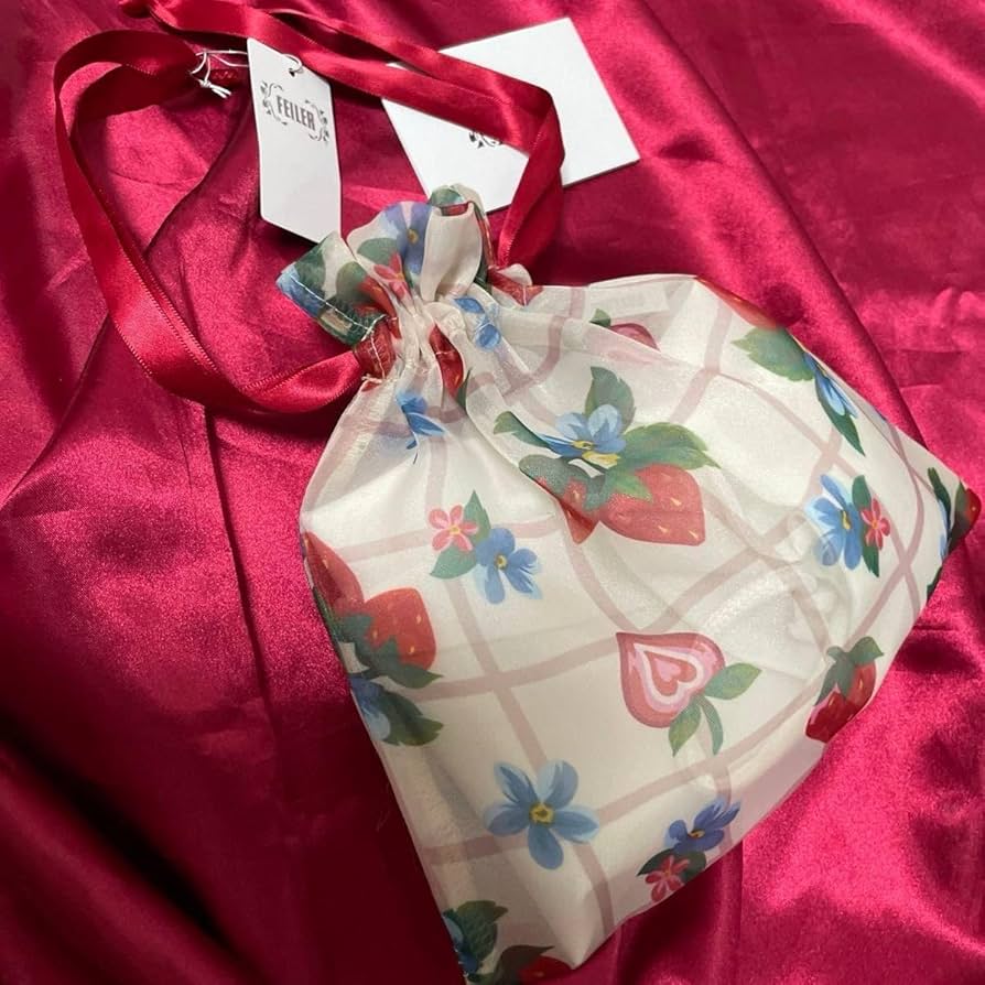 Amazon.co.jp: フェイラー ストロベリープティオーガンジー 巾着