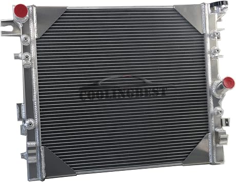 Aluminum Radiators Compatible with Jeep Wrangler JK 3.6L 3.8L V6 2007-2018, 1 Row Radiator Radiador
