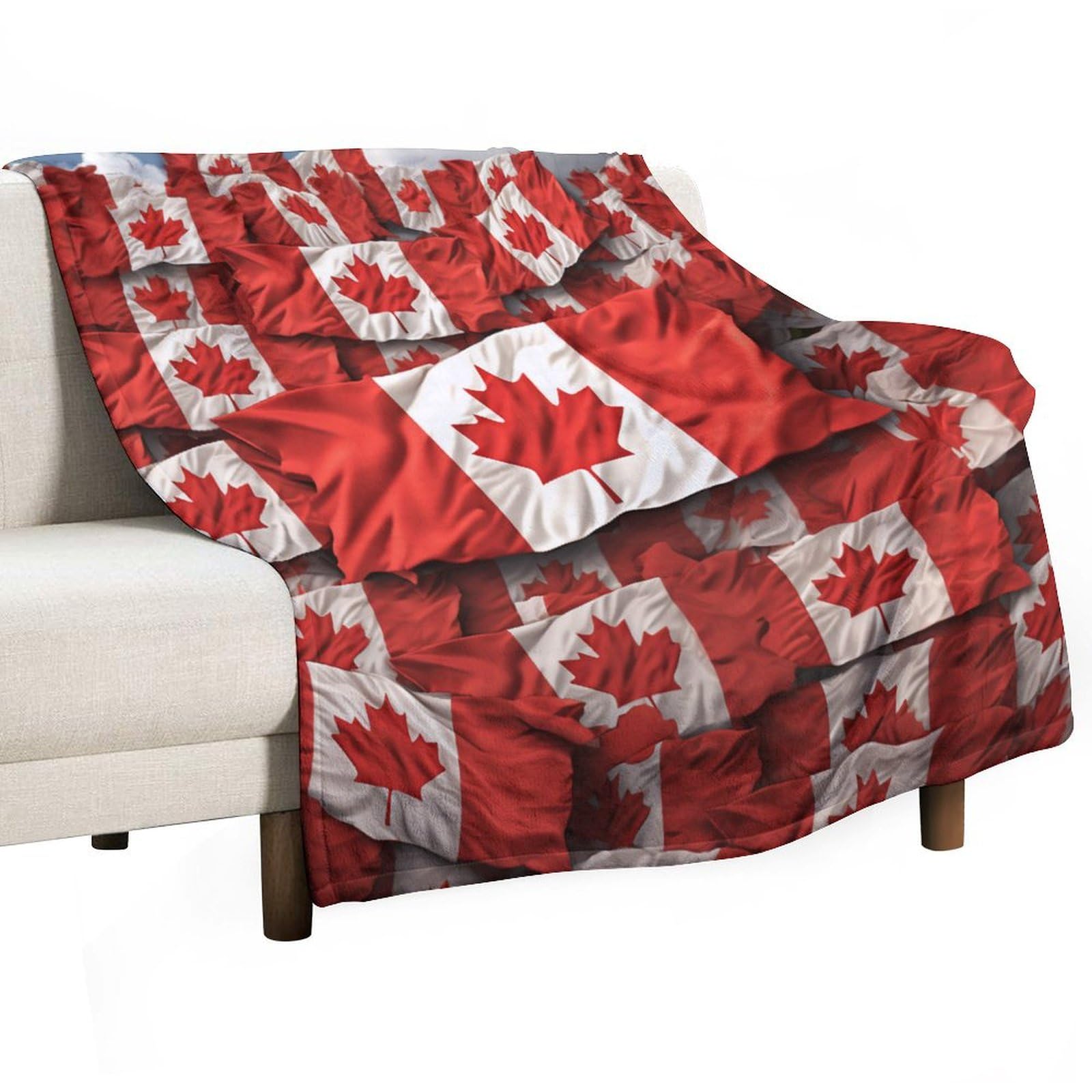 Couverture flanelle Canada pour vos soirées cocooning et moments détente sur le canapé