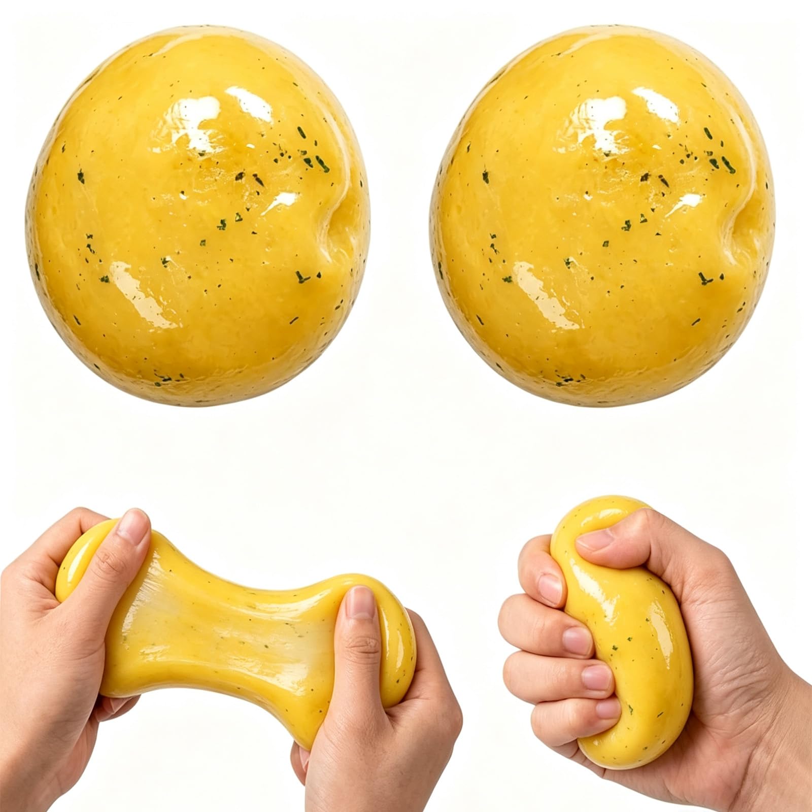 Mashed Potato Squishy Stress Ball, Sensory Stress Relief Toy