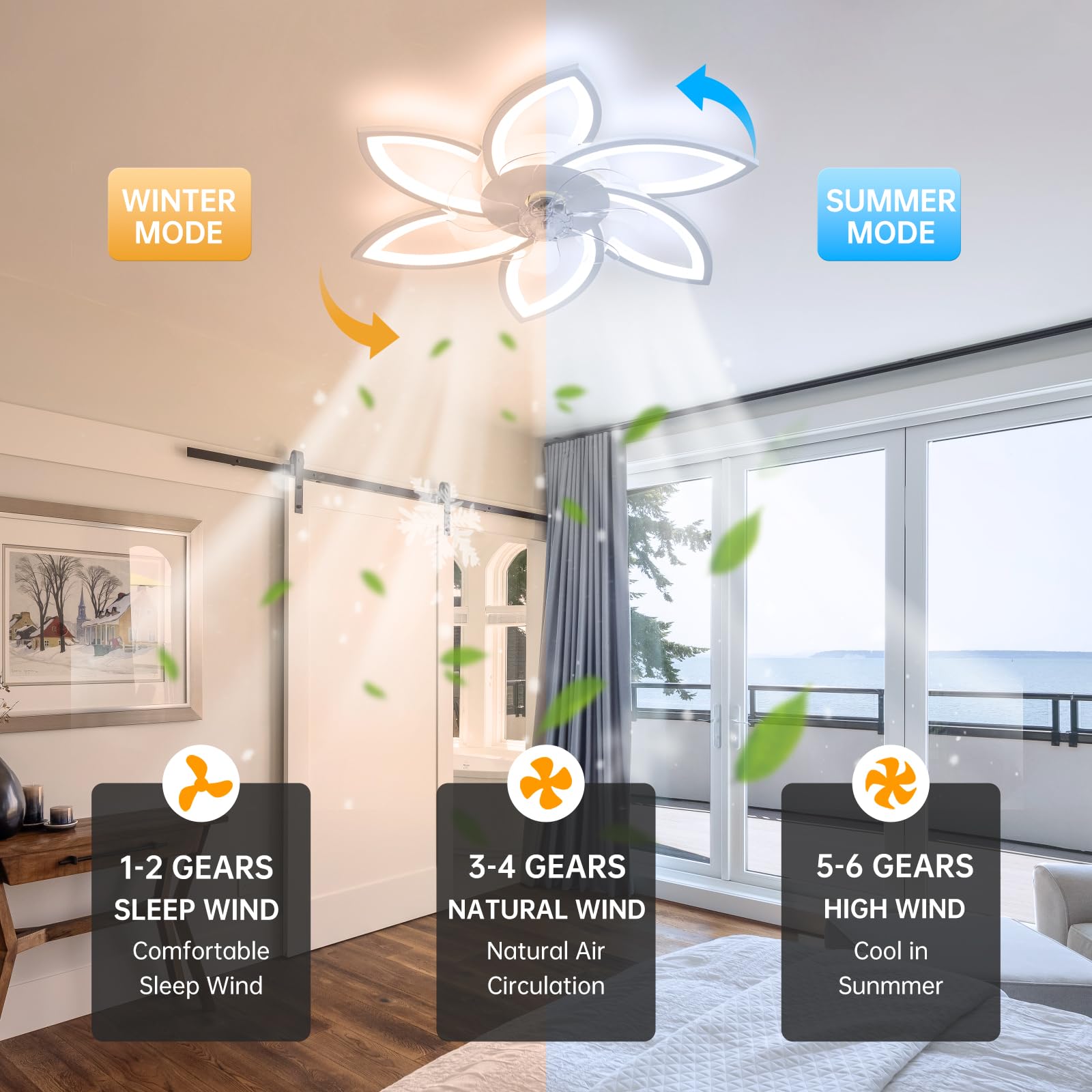 YOLEDY Plafondventilator met afstandsbediening, stille plafondventilator, modern kristal, werken met Alexa en Google Assistant, led-ring, kroonluchter, plafondventilator, zwart YOLEDY Plafondventilator met afstandsbediening, stille plafondventilator, modern kristal, werken met Alexa en Google Assistant, led-ring, kroonluchter, plafondventilator, zwart