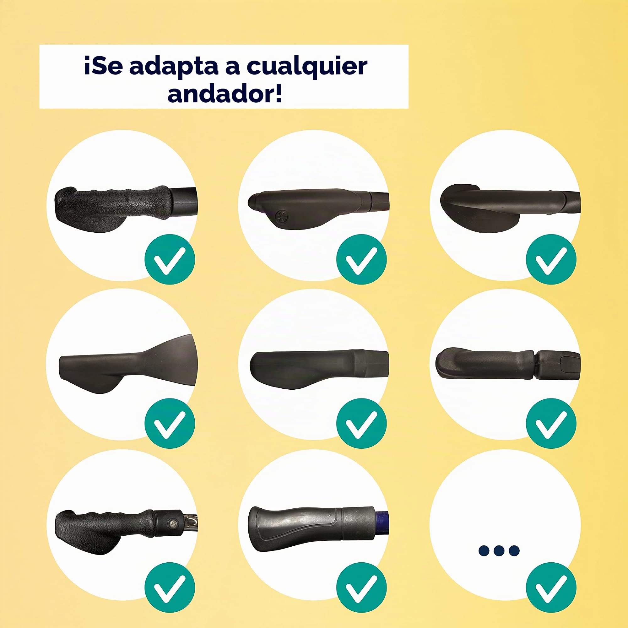 myRollerSleeve - Funda para manetas de andador con almohadillas de gel, previene el dolor de mano, manos adoloridas, con una cómoda almohadilla de gel, adecuado para caminadores y sillas de ruedas.