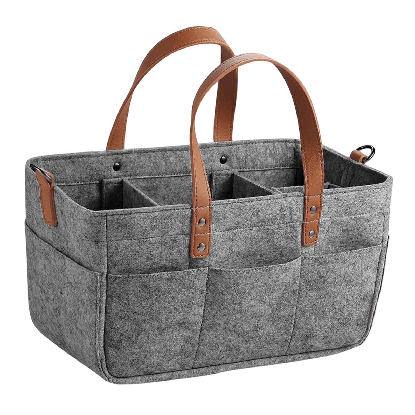 BNF® Felt Fabric Baby Diaper Bag Lightweight Baby Products Organizer Compartment Dark Gray|Baby | Strollers & Accessories |Organizers & Nets|1 Tote-image-16
