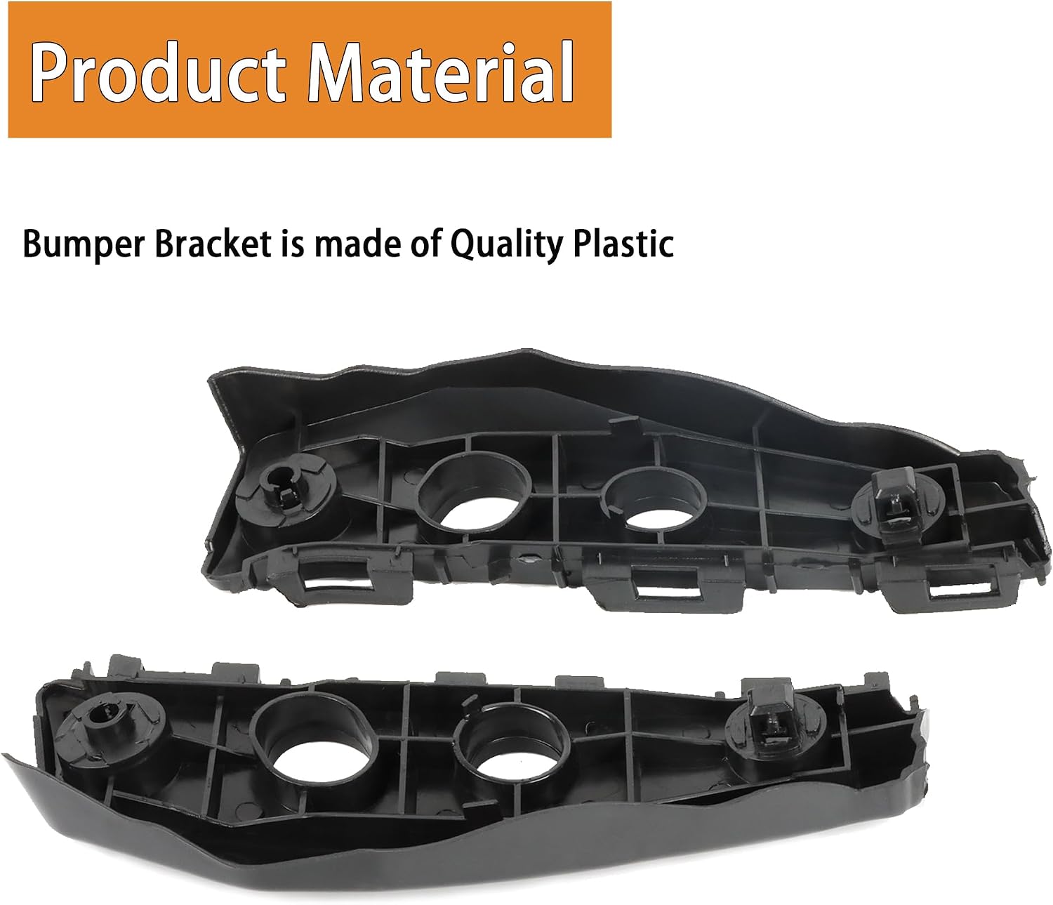 Front Bumper Bracket Set Left and Right Side Compatible with Toyota Corolla 2011 2012 2013 Replaces 52116-02170 52115-02170, TO1042114 TO1043114 Bumper Retainer