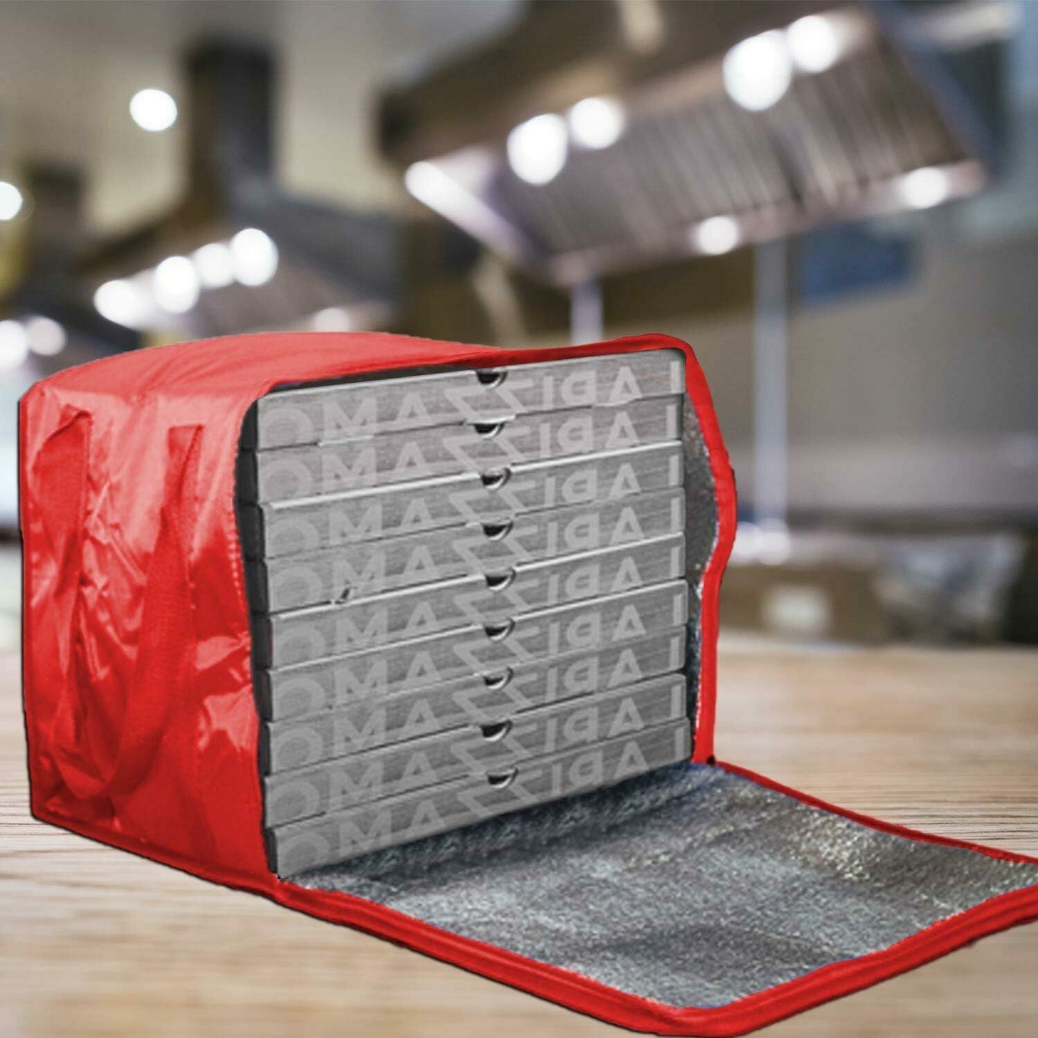 Borsa Termica Per Pizza Cabilock - Capacità XXL, Isolante, Pieghevole, 58x38x35cm, Nero - Foto 9