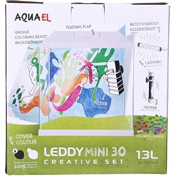 Aquael Leddy Mini 30 Aquarium Set White