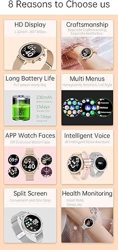 Miniatura 3 de Reloj inteligente, más de 100 caras, reloj inteligente para teléfonos Android y iPhone, monitor de frecuencia cardíaca, rastreador de actividad