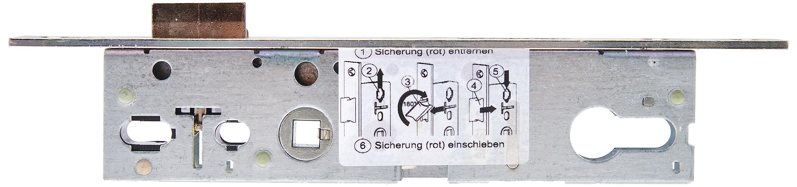 ABUS - Einsteckschloss für Rohrrahmentür ESR PZ LR Z 30 92 24-61746, Silber