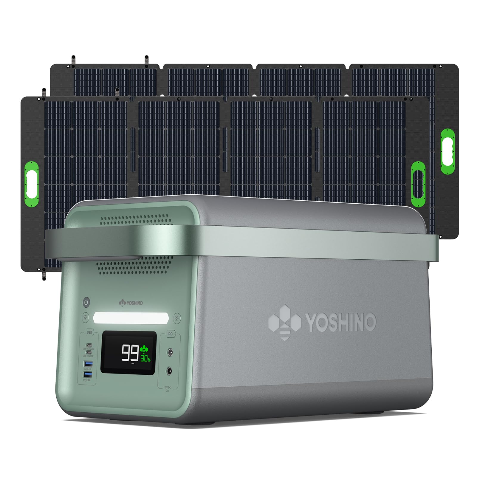 Amazon.co.jp: YOSHINO ヨシノ 固体電池 ポータブル電源 ソーラー 2個 