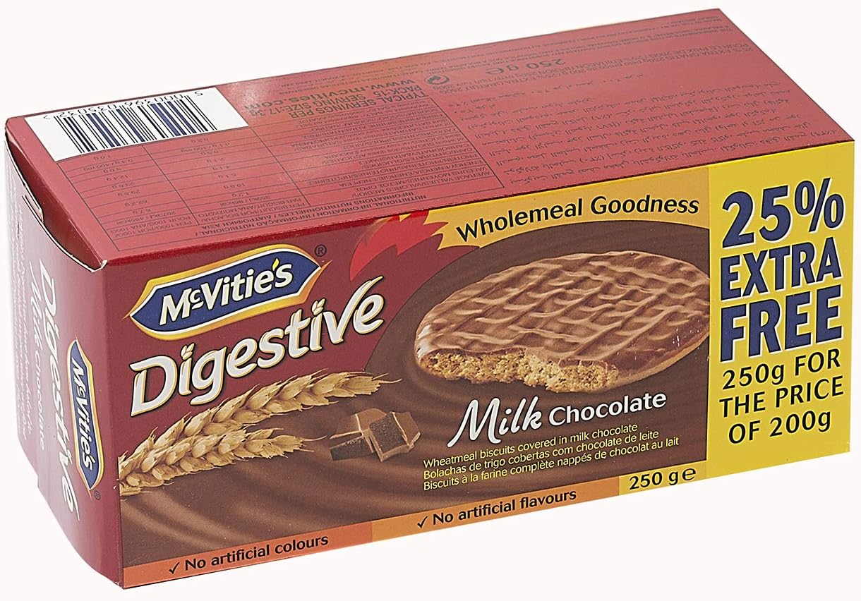 McVitie's Digestive Wheatmeal Milk Chocolate Biscuit 250gm Buy