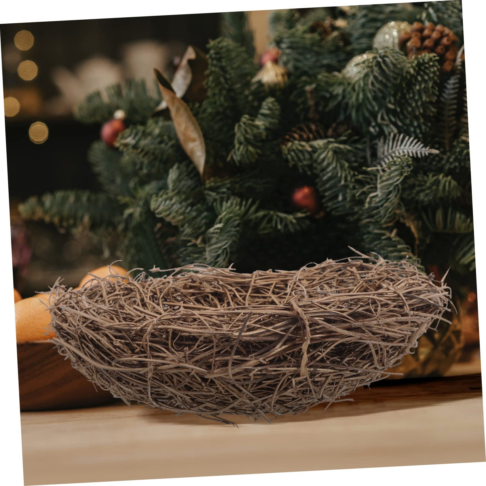 Kisangel Nido Mimbre 4 Uds Nido De Pájaro Nido De Pájaro Nido De Ratán Accesorio Simulación Decoración De Nido De Pájaro Nidos Artificiales De Pascua Decoración De Mano Ramita De Ratán Nido De Pájaro