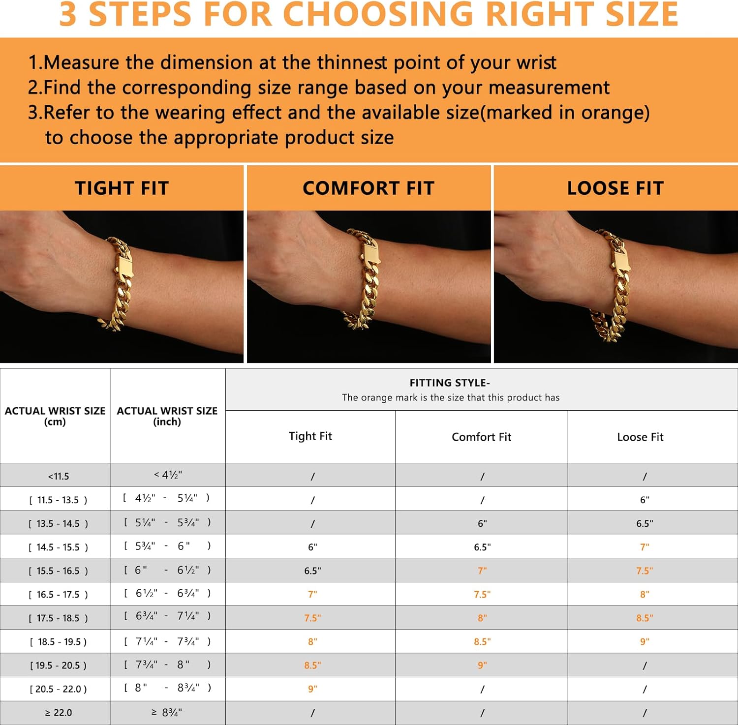 KRKC&CO 12/14mm Cuban Link Curb Bracelet for Men, 18K Gold Miami Bracelets, 𝐃𝐚𝐝 𝐆𝐢𝐟𝐭𝐬 𝐟𝐨𝐫 𝐅𝐚𝐭𝐡𝐞𝐫𝐬 𝐃𝐚𝐲, Durable Urban Street-wear Hip Hop - Image 5