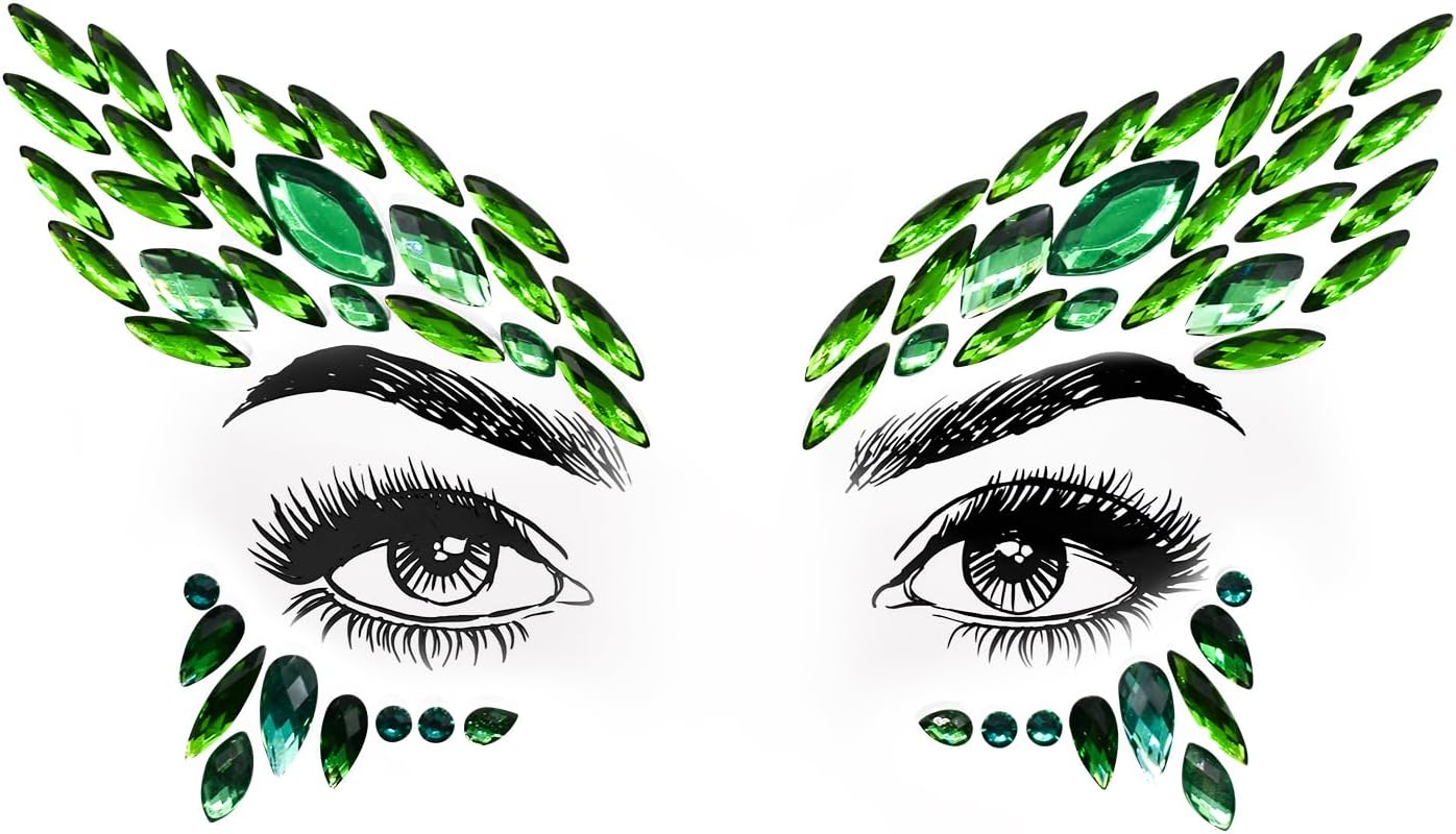 Amazon.com : 4 Pairs of Halloween Eye Shadow Temporary Tattoo Stickers