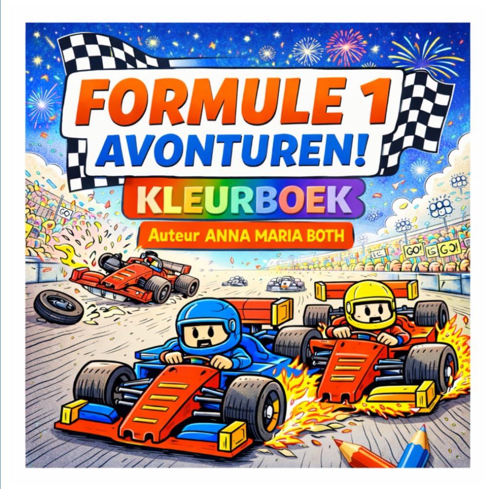 Formule 1 Kleurboek voor Kinderen: Leuk en creatief kleurboek met raceauto's