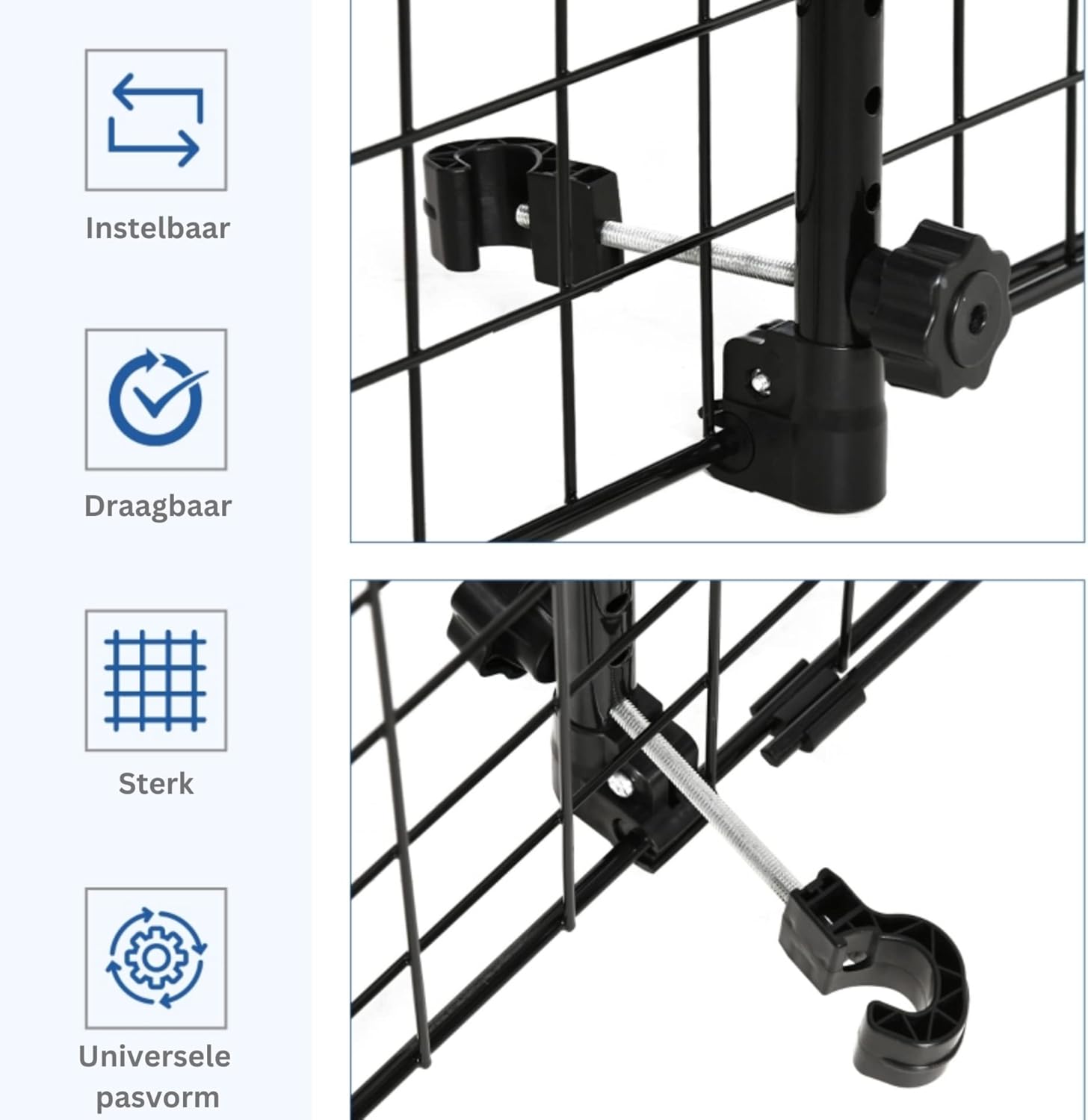 Features of the Zenzee Dog Car Barrier: Adjustable, Portable, Strong, Universal Fit