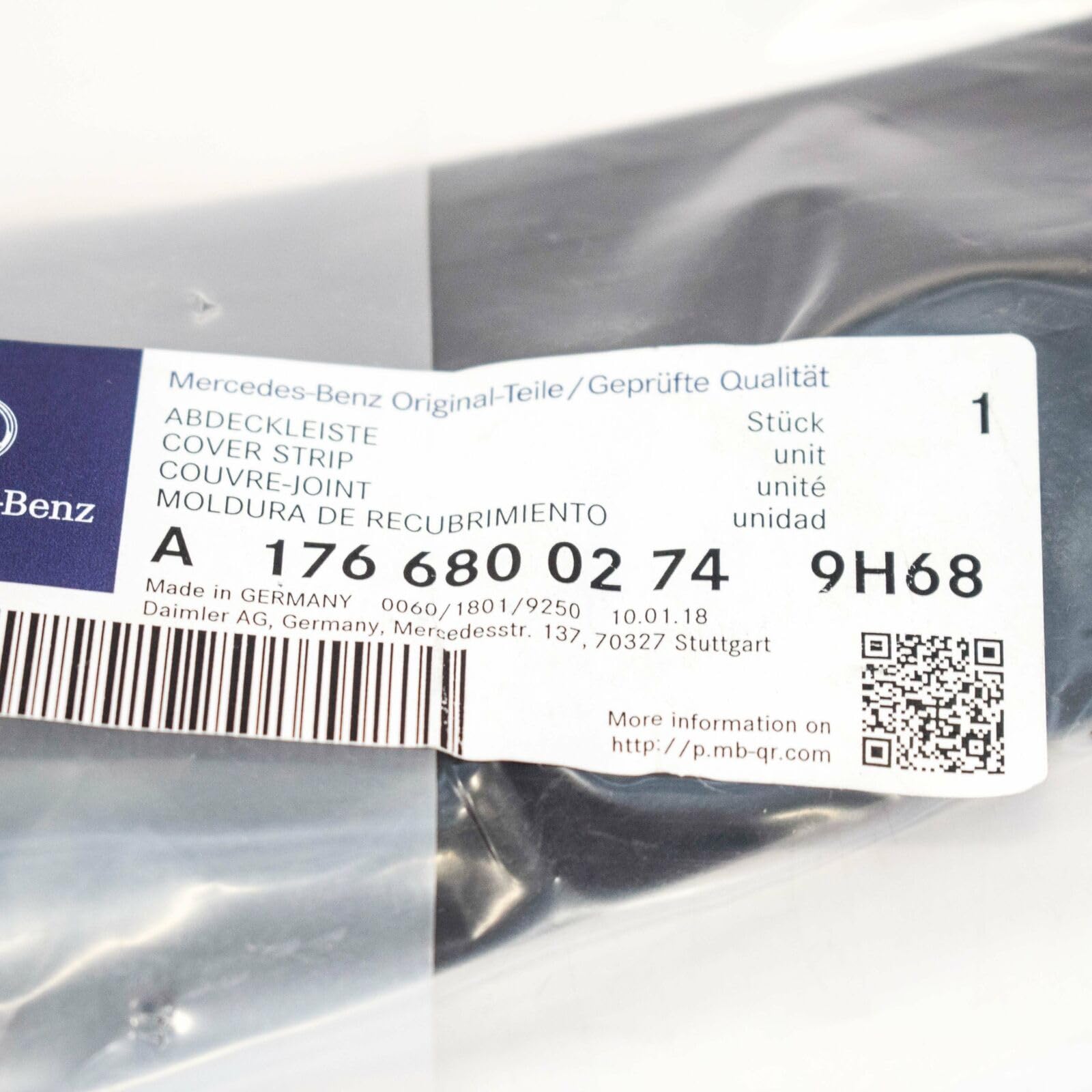 Compatibile per Mercedes Benz W176 Sottoporta Posteriore Sinistro Interno A1766800274 9H68 Originale