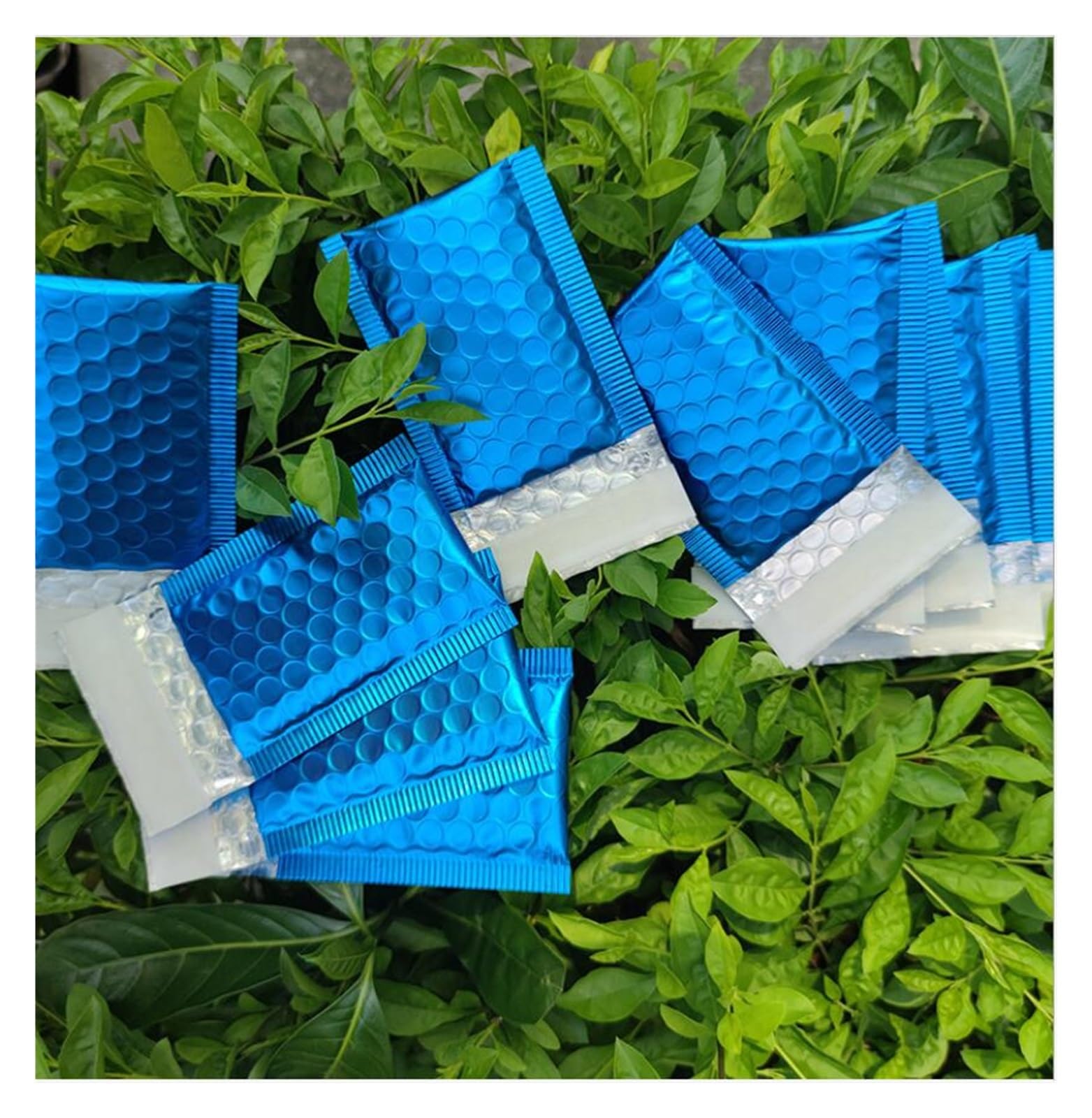 Buste a bolle d'aria, sacchetti per imballaggio, Buste a bolle d'aria con pellicola alluminizzata blu Buste a bolle d'aria Buste imbottite for spedizioni Buste a bolle d'aria Confezione da 50 pezzi (
