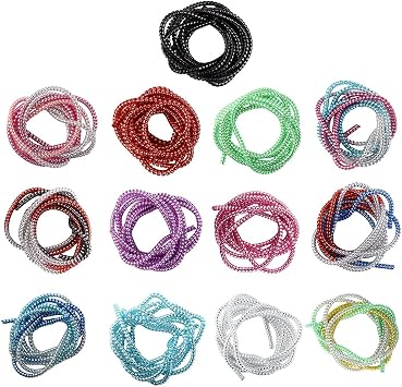 Vctitil 13 Pcs 1.4M/4.59ft Gradient Color Spiral Cable Protector Sleeve Charger Cable Protector Flexible Cable Wire Protector USB Wire Protector Cable Sleeves