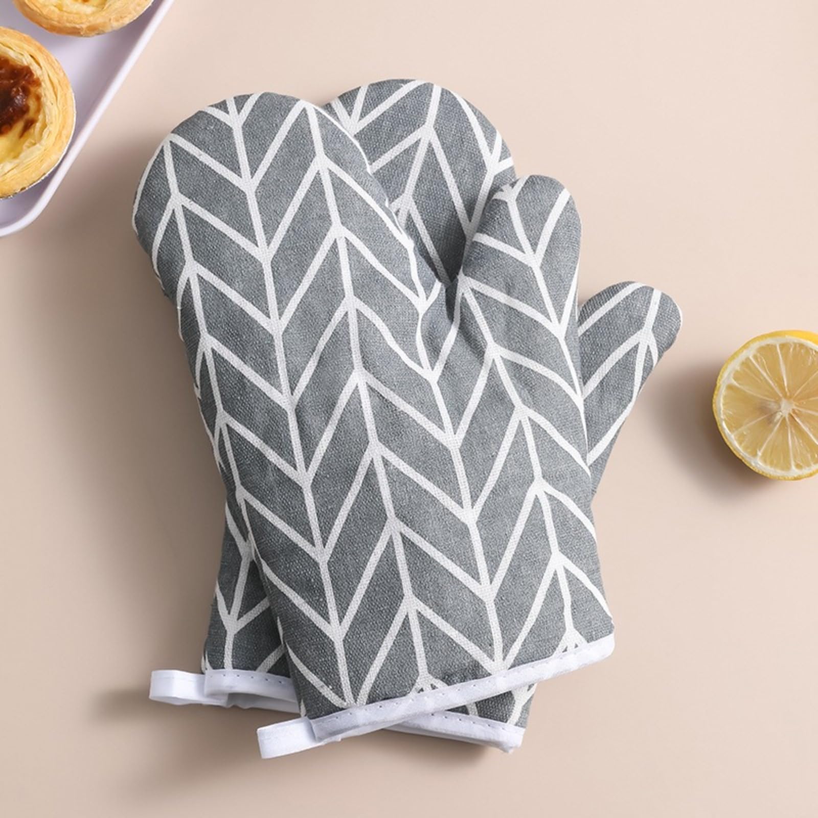 Insulated Gloves for Kitchen, Microwave Oven, Thickened Oven, Heat-Resistant Gloves