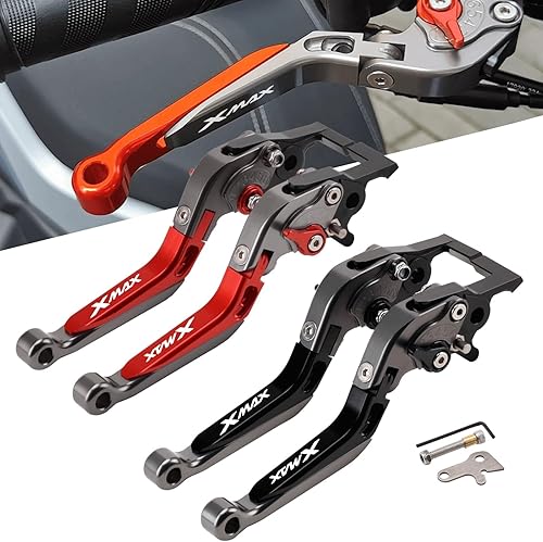 Miniatura 2 de Palanca de freno de embrague plegable ajustable para Xmax 125 250 300 400 XMAX250 XMAX300 2018 2023 (color  7)