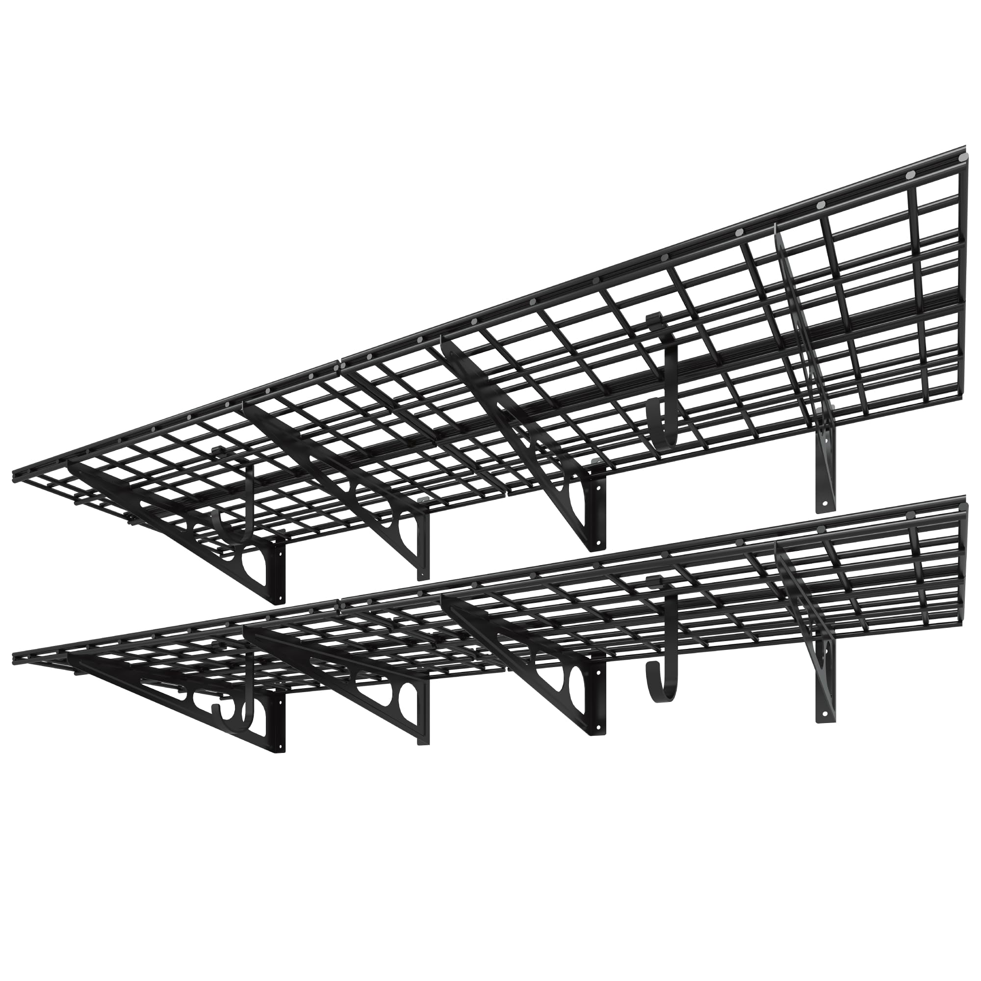 FLEXIMOUNTS Garage Shelving with Hooks