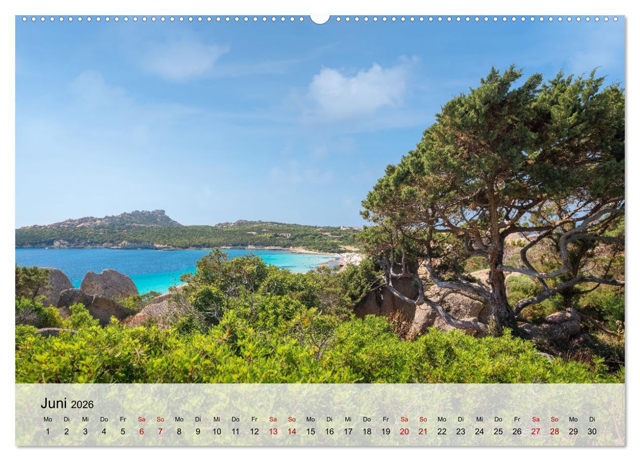 Wunderbares Sardinien (Wandkalender 2026 DIN A2 quer), CALVENDO Monatskalender: Die wunderschönen Strände Sardiniens (CALVENDO Orte)