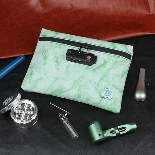 Vista 8 de FIREDOG Lock - Bolsas a prueba de olores, forro de carbono de 6 x 9 pulgadas, a prueba de olores, contenedor para almacenamiento de artículos