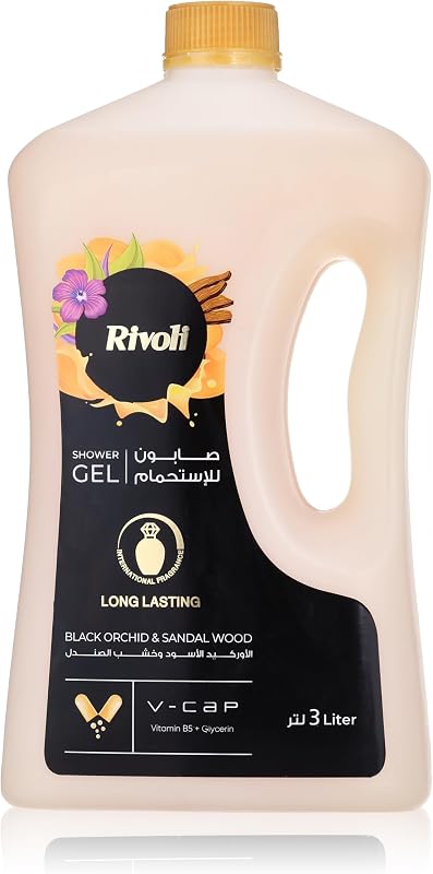 شاور جل ريفولي أسود، 3 لتر
