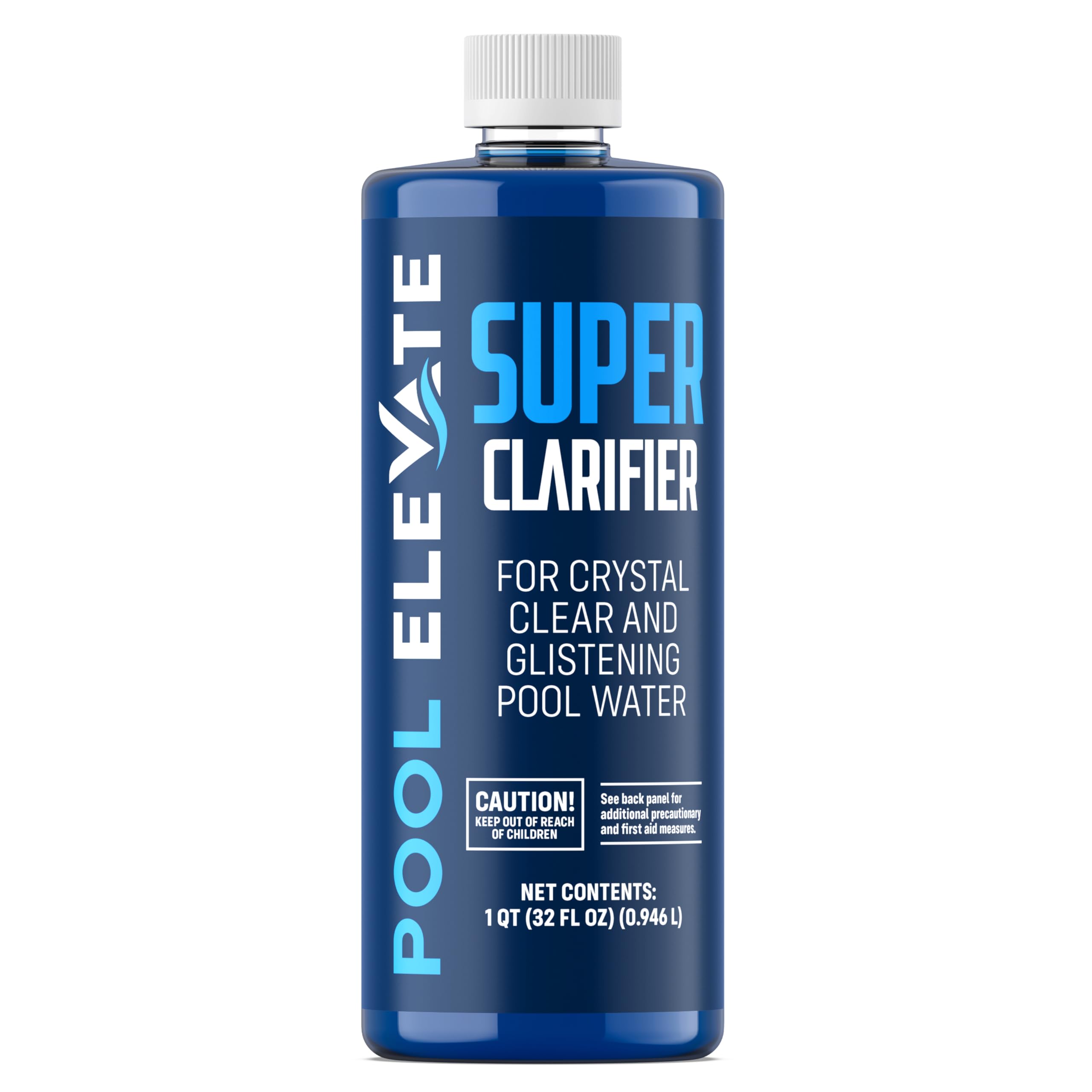 Pool Clarifier Ultimate Clarity Booster - Pool Clarifier for Crystal Clear Water, Fast Acting & Long Lasting, Reduces Cloudiness & Enhances Filter Performance, Safe for All Pools, 32 oz