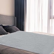 Fanfanwin 1 Pcs Waterproof Mat Reusable Stainproof Blanket Quiet Easy Use Mattress Protector for Multi Functional Bed Sheet 52 x 82 in,Grey