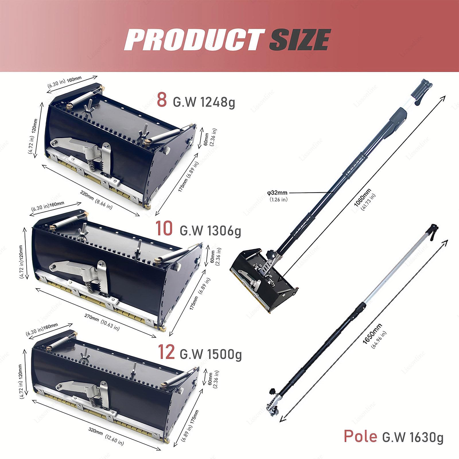 Płaska Skrzynka Do Gipsu, Profesjonalny Zestaw Narzędzi Do Wykończeń 8"/10"/12" Z Uchwytem Teleskopowym, Płaska Dekoracyjna Skrzynka, Maszyna Do Gipsowania 12in+Rod