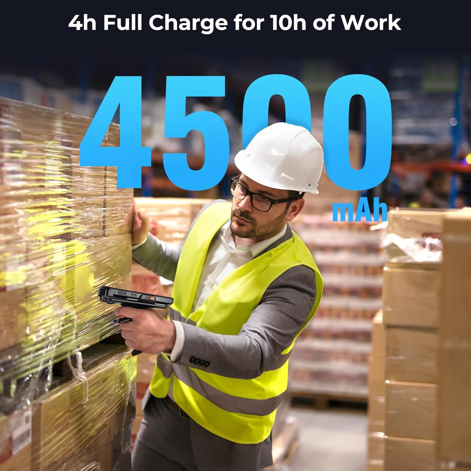 MUNBYN Android Barcode Scanner 082Pro, Android 12 PDA, Equipped with Honeywell HS7 Bar Code Scan Engine, IP67 Handheld Mobile Computer for Inventory Tracking, Warehouse, Logistics 2026