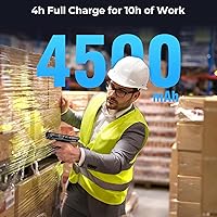 Vista 7 de MUNBYN Escáner de código de barras Android 082Pro, Android 12 PDA, equipado con motor de escaneo de código de barras Honeywell HS7, computadora