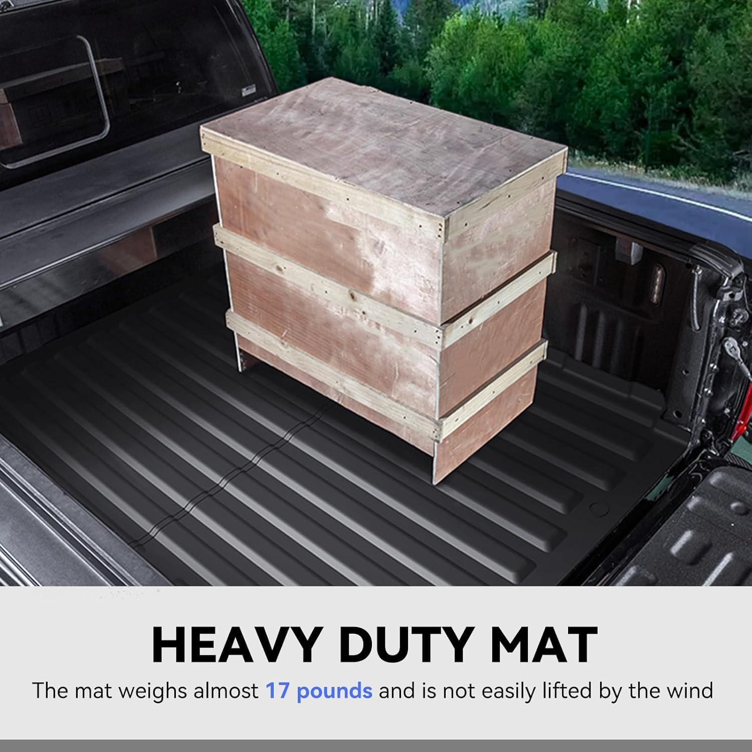 AOMSAZTO Floor Mats & 5.5FT Truck Bed Mat for Ford F150 2015-2026 Super Crew Cab - 1st & 2nd Row Full Set Car Accessories Custom Fit All Weather Cargo Liner, Black