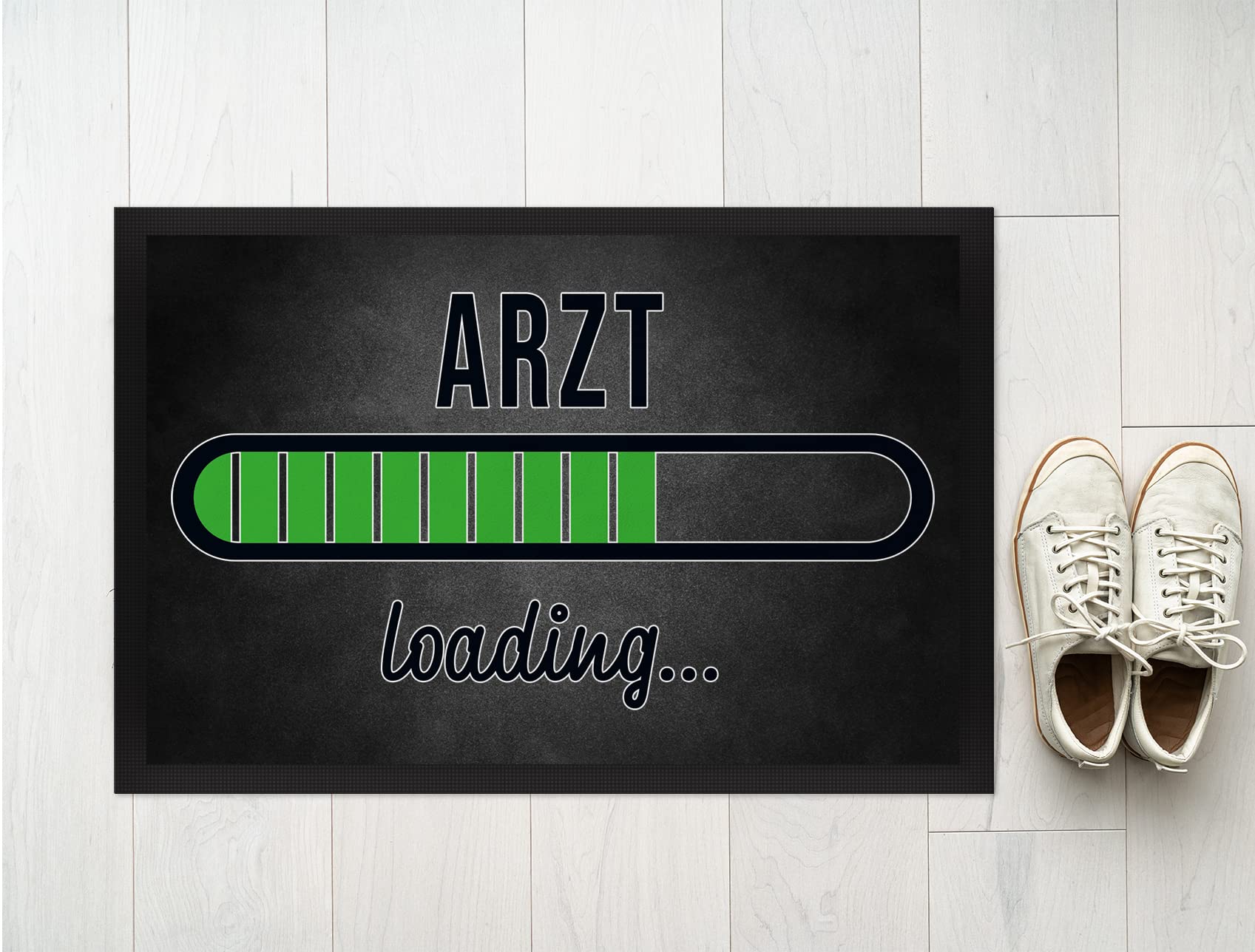JUNIWORDS Fußmatte, Arzt Loading, 75 x 50 cm, mit Gummirand (1004395)