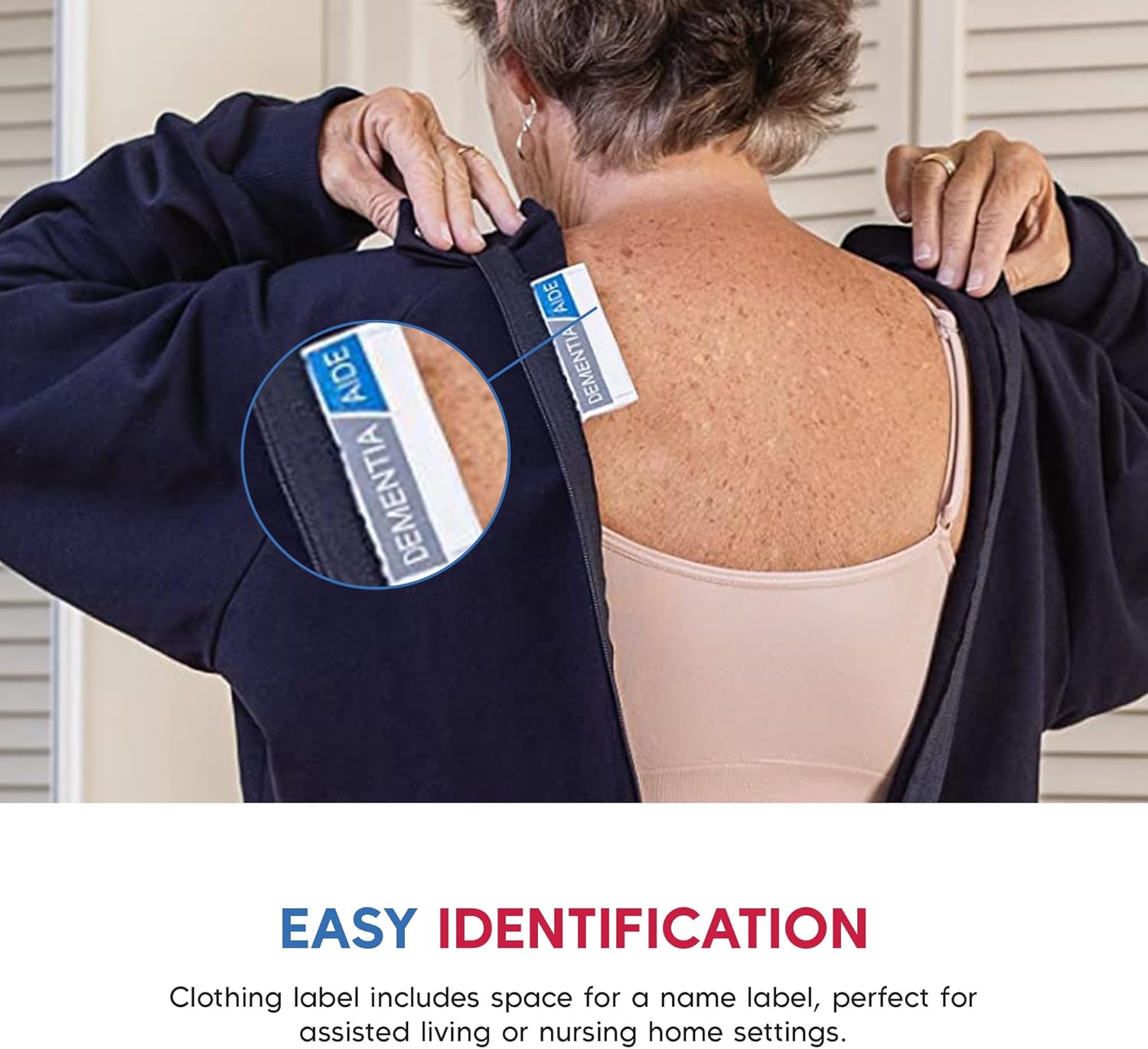 Premium, Unisex, Cotton, Anti-Strip & Incontinence Onesie/Jumpsuit - Clothing for Alzheimer's and Dementia - Image 4