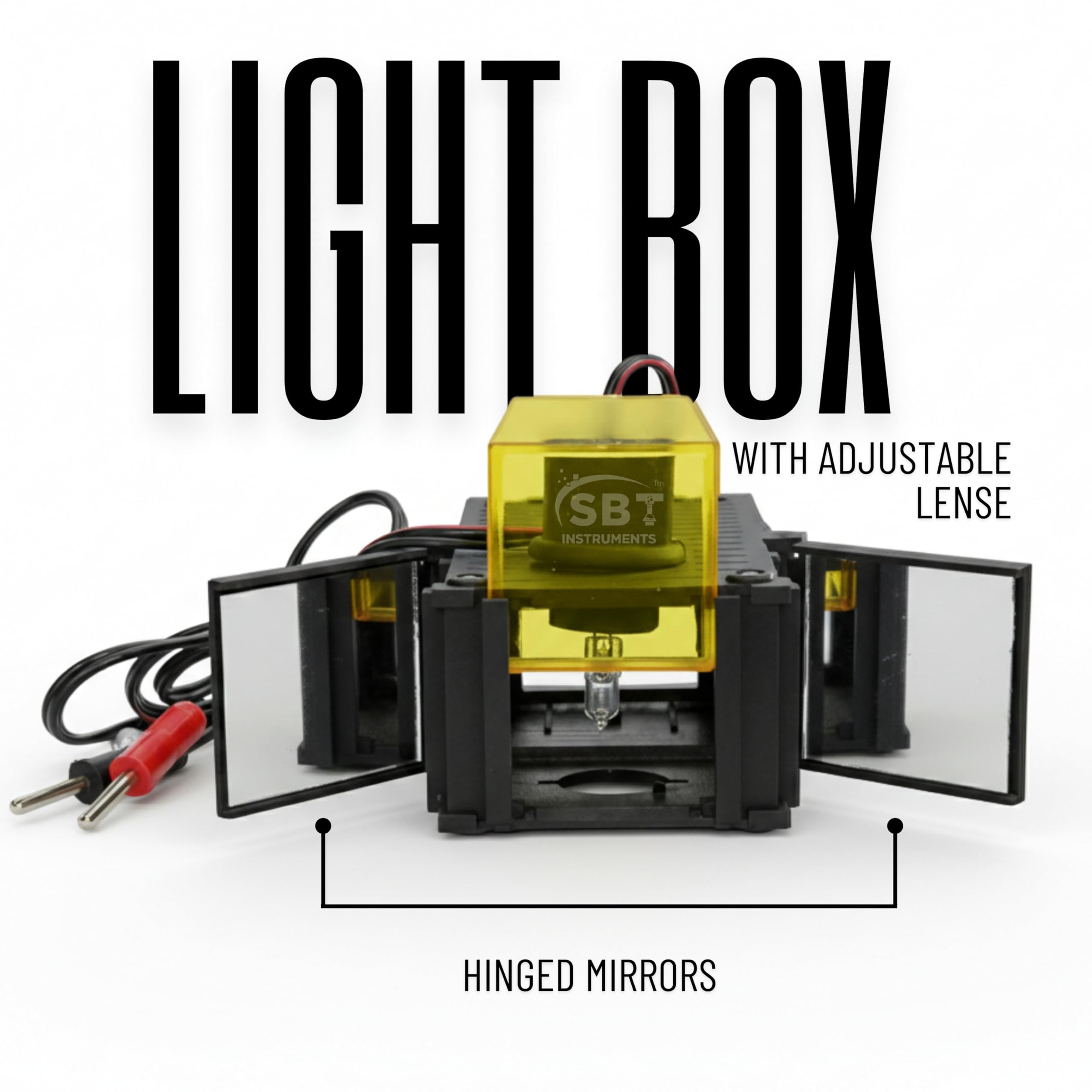 SBT Instruments Ray Optics Kit with Battery Eliminator | Reflection & Refraction Physics Experiment Set for Students, Schools & Colleges | Laboratory Equipment for Science Practicals 2