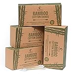 Bamboo Cotton Swabs 2000 Count | Compostable & Pure Cotton Buds | Double Tipped Sticks | Plant-Sourced Materials | Perfect for Makeup & Nail Applications, Arts & Crafts, Removing Dust & Dirt