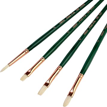 Silver Brush Limited Grand Prix Multi-Shape Oil Paintbrush Set, 4pc