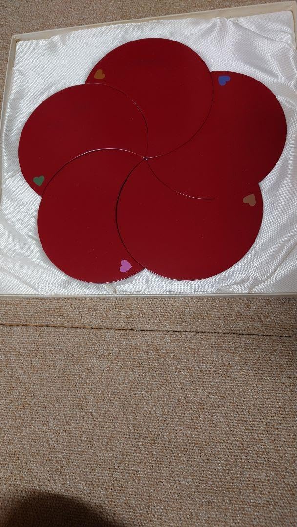 象彦 赤い花びら型漆器セット 象彦 赤い花びら型漆器セット お皿・