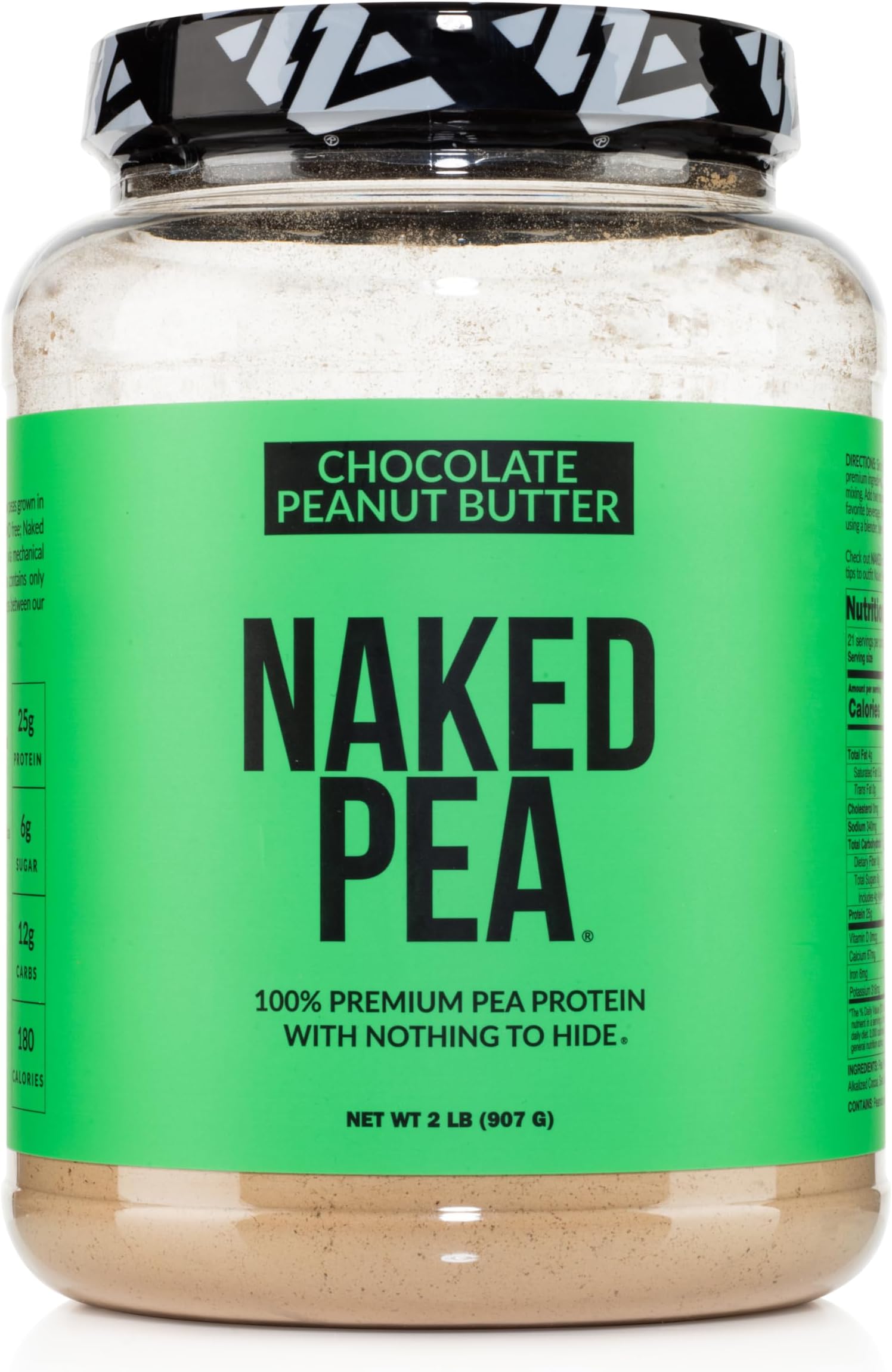 nutrition Pea - Chocolate Peanut Butter Protein from US & Canadian Farms, Organic Cocoa, Organic Coconut Sugar - No GMO, No Soy, and Gluten Free, Aid Growth and Recovery - 21 Servings