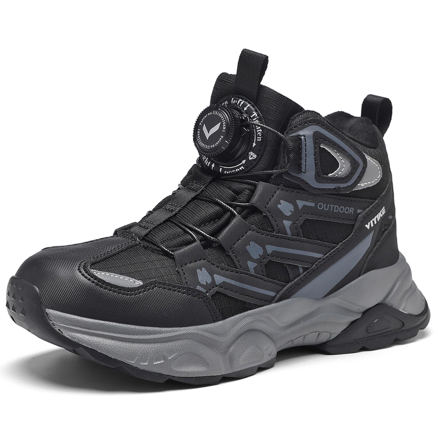 Kids Snow Boots Boys Girls Winter Waterproof Hiking Shoes