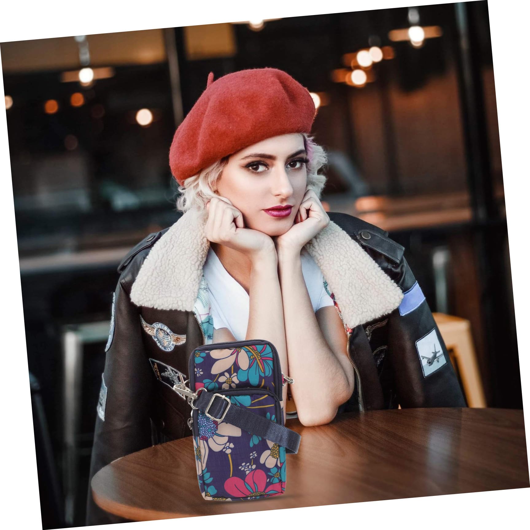 3pezzi Borsa Tracolla Multifunzionale Per Smartphone Da Donna Borsa Con Cinturino Removibile Per Uso Quotidiano Per Shopping e Viaggi