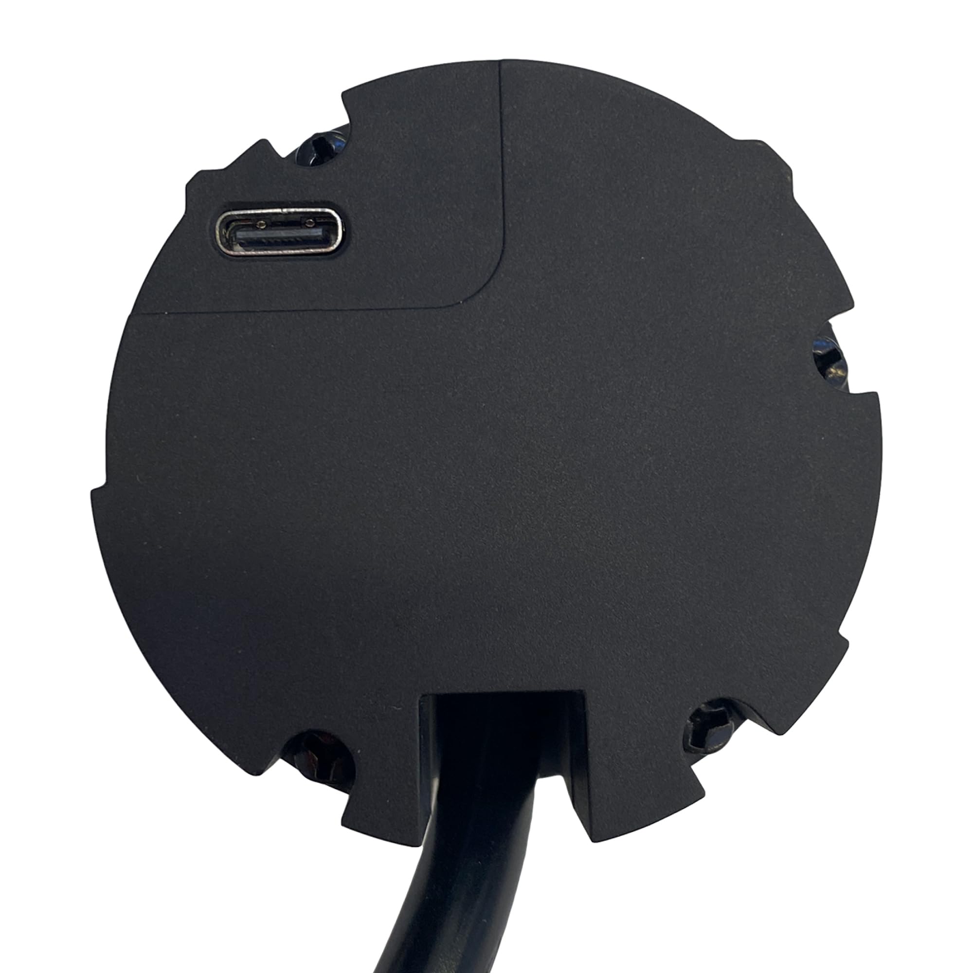 Electraline 62588 Multi-Socket Escritorio/Mesa empotrada arandela con alimentación 25W 3 USB 25W (2 USB Tipo C + 1 USB Tipo A) 2M, D60mm, 1 Toma Schuko + Enchufe Schuko