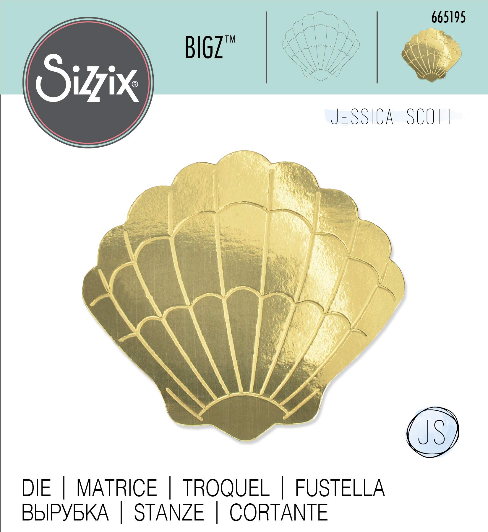Sizzix Fustella Bigz Seashell #3 di Jessica Scott, 665195