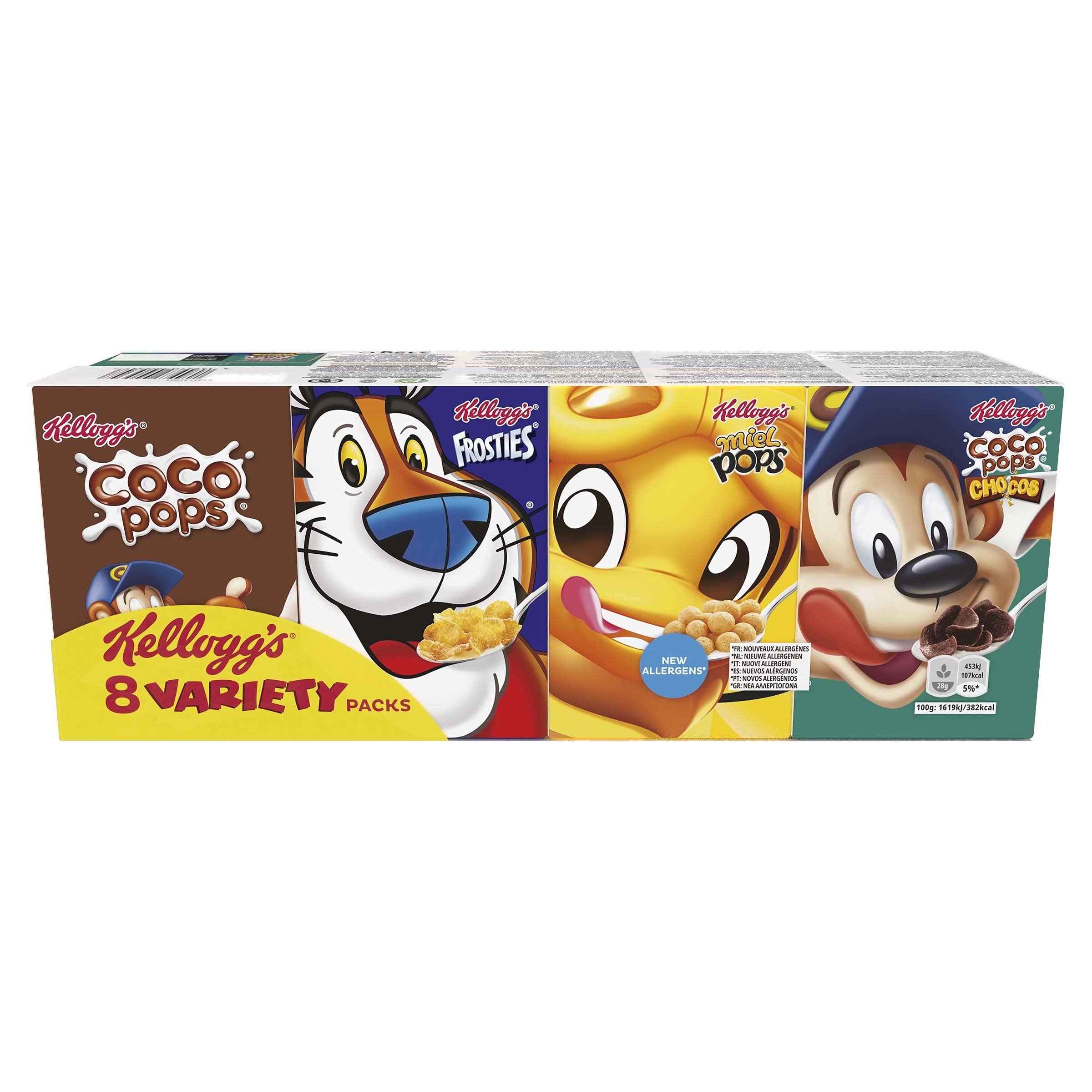 Kellogg's 8 minipaquetes de cereales, 215 g, 9 unidades