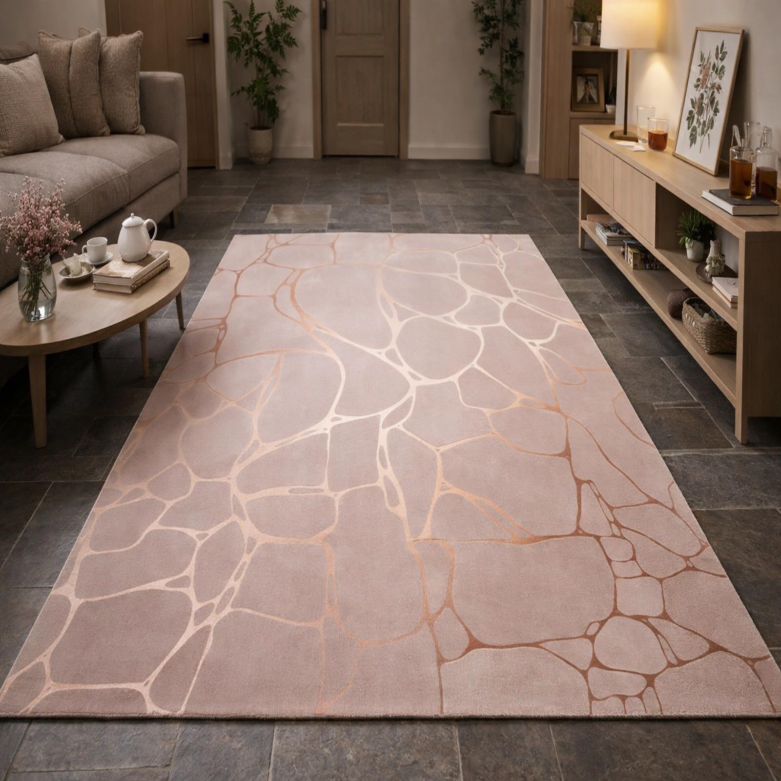 Alfombras lavables para sala de estar modernas de 120 x 160 cm